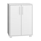 Armário Em Mdp Com 2 Portas E 2 Prateleiras Brv Móveis Branco