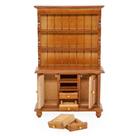 Armário em miniatura Hutch Dollhouse Furniture Odoria