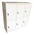Armário Escaninho 6 Portas Academia Guarda Volume Mdf