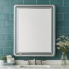 Armário Espelhado Astra Alumínio 35x11x45cm 1 Porta Alumínio e Interno de Plástico Banheiro Lavabo Sobrepor