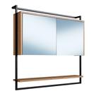 Armario Espelheira 80 Cm Com Toalheiro P1043 Mell Pp Milani Store Mell