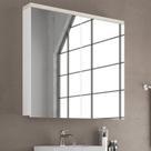 Armário Espelheira de Banheiro 90cm 02 Portas Ref 920 Cewal - Arenito/Branco Armário Espelheira de Banheiro 90cm 02 Portas Ref 920 Cewal - Arenito/Branco