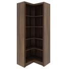 Armário Estante de Canto Alto para Escritório Home Office ME4132 MDP Nogal G69 - Gran Belo