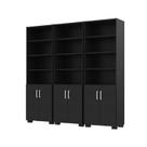 Armário Estante Multiuso Office Livreiro com 6 Portas 181,5cm