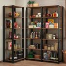 Armário Estante Multiuso Organizador Despensa De Canto 15 Prateleiras 177cm Rustic/preto Madesa Armário Estante Multiuso Organizador Despensa De Canto 15 Prateleiras 177cm Rustic/preto Madesa
