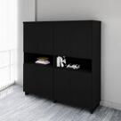 Armário Estante para Escritório com 8 Portas de Abrir e 2 Nichos F5 Office