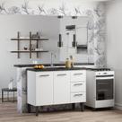 Armário Gabinete para Cozinha em Aço Pia 120cm Novo Vênus Armário Gabinete para Cozinha em Aço Pia 120cm Novo Vênus