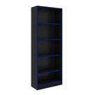 Armário Gamer 5 Prateleiras 59,8x160x25,5 cm Preto/Azul