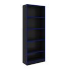 Armário Gamer 5 Prateleiras 59,8x160x25,5 cm Preto/Azul