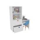 Armário Gaveteiro E Mesa Com Cadeira Rubi 100% MDF