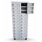 Armário Guarda Celular 20 Portas em Aço com Chave 122x43x28 cm