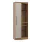 Armário Guarda Roupa de Canto Modulado Selene 80cm Mdp Menu Móveis Carvalho
