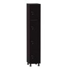 Armário Guarda Volume Locker Roupeiro 1 Vão 4 Portas Aço GRF501/4 Preto - Pandin Armário Guarda Volume Locker Roupeiro 1 Vão 4 Portas Aço GRF501/4 Preto - Pandin