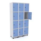 Armário Guarda Volume Locker Roupeiro 12 Portas Aço GRP 503/12
