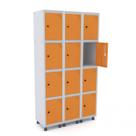 Armário Guarda Volume Locker Roupeiro 12 Portas Aço GRP 503/12