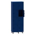 Armário Guarda Volume Locker Roupeiro 2 Vãos 8 Portas Aço GRP502/8 Azul Del Rey - Pandin