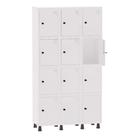 Armário Guarda Volume Locker Roupeiro 3 Vãos 12 Portas Aço GRP503/12 Branco - Pandin Armário Guarda Volume Locker Roupeiro 3 Vãos 12 Portas Aço GRP503/12 Branco - Pandin