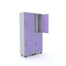 Armário Guarda Volume Locker Roupeiro 4 Portas Aço 100cmx193cm Armário Guarda Volume Locker Roupeiro 4 Portas Aço 100cmx193cm