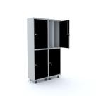 Armário Guarda Volume Locker Roupeiro 4 Portas Aço 100cmx193cm Armário Guarda Volume Locker Roupeiro 4 Portas Aço 100cmx193cm