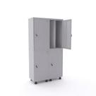 Armário Guarda Volume Locker Roupeiro 4 Portas Aço 100cmx193cm Armário Guarda Volume Locker Roupeiro 4 Portas Aço 100cmx193cm