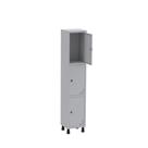 Armário Guarda Volume Locker Roupeiro de Aço 1 Vão 3 Portas GR301/3 Light Cinza Armário Guarda Volume Locker Roupeiro de Aço 1 Vão 3 Portas GR301/3 Light Cinza