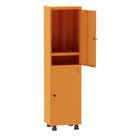 Armário Guarda Volume Locker Roupeiro Insalubre 1 Vão 02 Portas Com Prateleira GRP501/2INSPV Laranja - Pandin Armário Guarda Volume Locker Roupeiro Insalubre 1 Vão 02 Portas Com Prateleira GRP501/2INSPV Laranja - Pandin