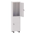 Armário Guarda Volume Locker Roupeiro Insalubre 1 Vãos 02 Portas GRP501/2INS Branco - Pandin