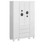 Armario Infantil 4 Portas Bolinha - Moveis Peroba