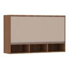 Armario Lari 120cm 1 porta basculante connect com nicho Luciane Móveis