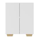 Armário Lavanderia Com 2 Portas Multimóveis Branco/natural Armário Lavanderia Com 2 Portas Multimóveis Branco/natural