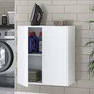 Armário Lavanderia com 2 Portas Multimóveis MP5021 Branco Armário Lavanderia com 2 Portas Multimóveis MP5021 Branco