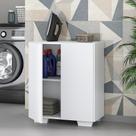 Armário Lavanderia com 2 Portas Multimóveis MP5023 Branco Armário Lavanderia com 2 Portas Multimóveis MP5023 Branco