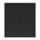 Armário Lavanderia Com 2 Portas Multimóveis Preto Armário Lavanderia Com 2 Portas Multimóveis Preto
