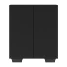 Armário Lavanderia Com 2 Portas Multimóveis Preto Armário Lavanderia Com 2 Portas Multimóveis Preto