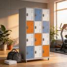Armário Locker 12 Portas de Aço Perfeito para Academias e Clubes Armário Locker 12 Portas de Aço Perfeito para Academias e Clubes
