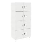 Armário Locker Duplo Module 8 PT Branco