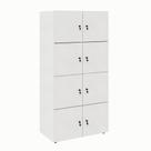 Armário Locker Duplo Module 8 PT Cinza