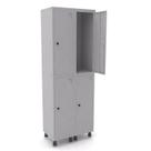 Armário Locker Guarda-Volume 4 Portas Aço Grp 502/4 Armário Locker Guarda-Volume 4 Portas Aço Grp 502/4