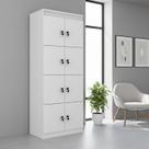 Armário Locker Guarda-volume 60x160cm em Mdp 8 Portas com Chave Me4202