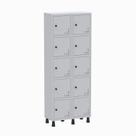 Armário Locker Guarda Volume Aço Light 10 Portas 69x179,5cm Armário Locker Guarda Volume Aço Light 10 Portas 69x179,5cm