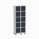 Armário Locker Guarda Volume Aço Light 10 Portas 69x179,5cm Armário Locker Guarda Volume Aço Light 10 Portas 69x179,5cm