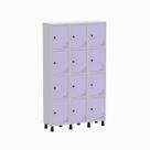 Armário Locker Guarda Volume Aço Light 12 Portas 103,5x179,5cm Verde/Cinza Armário Locker Guarda Volume Aço Light 12 Portas 103,5x179,5cm Verde/Cinza
