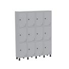 Armário Locker Guarda Volume Aço Light 12 Portas 138x179,5cm Armário Locker Guarda Volume Aço Light 12 Portas 138x179,5cm