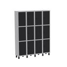 Armário Locker Guarda Volume Aço Light 12 portas 138x179,5cm Armário Locker Guarda Volume Aço Light 12 portas 138x179,5cm