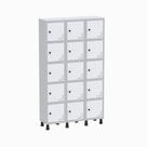Armário Locker Guarda Volume Aço Light 15 Portas 103,5x179,5cm