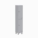 Armário Locker Guarda Volume Aço Light 2 Portas 34,5x179,5cm