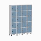 Armário Locker Guarda Volume Aço Light 20 Portas 138x179,5cm