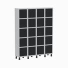 Armário Locker Guarda Volume Aço Light 20 Portas 138x179,5cm