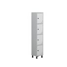 Armário Locker Guarda Volume Aço Light 4 Portas 34,5x179,5cm