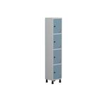 Armário Locker Guarda Volume Aço Light 4 Portas 34,5x179,5cm Armário Locker Guarda Volume Aço Light 4 Portas 34,5x179,5cm